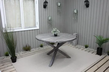 Scottsdale Matbord Utomhus 112 cm Runt Shabby Chic - KWA - Utemöbler - Trädgårdsbord & Utebord - Matbord ute