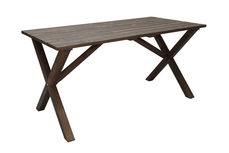 SCOTTSDALE Matbord Utomhus 150 cm Brun - Utemöbler - Trädgårdsbord & Utebord - Matbord ute