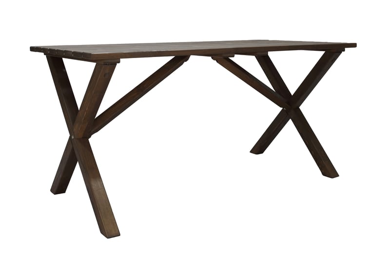 SCOTTSDALE Matbord Utomhus 150 cm Brun - Utemöbler - Trädgårdsbord & Utebord - Matbord ute