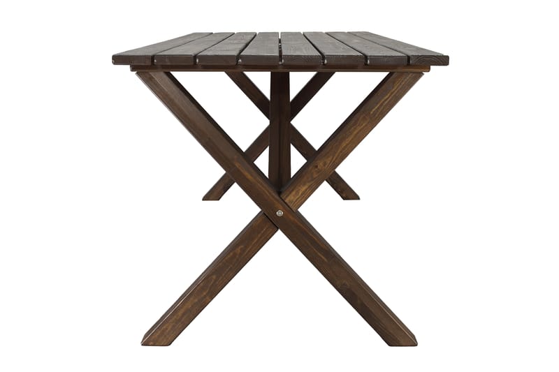 SCOTTSDALE Matbord Utomhus 150 cm Brun - Utemöbler - Trädgårdsbord & Utebord - Matbord ute