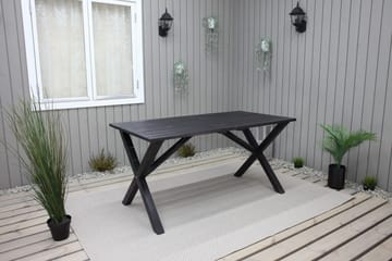 Scottsdale Matbord Utomhus 150 cm Kaffesvart - Kaffesvart - Utemöbler - Trädgårdsbord & Utebord - Matbord ute