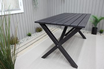 Scottsdale Matbord Utomhus 150 cm Kaffesvart - Kaffesvart - Utemöbler - Trädgårdsbord & Utebord - Matbord ute