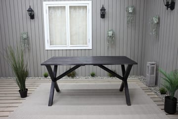 Scottsdale Matbord Utomhus 150 cm Kaffesvart - Kaffesvart - Utemöbler - Trädgårdsbord & Utebord - Matbord ute