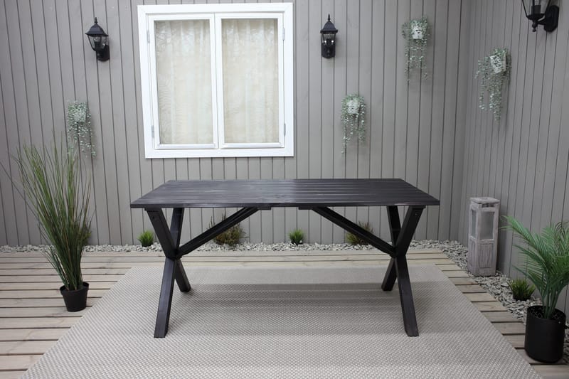 Scottsdale Matbord Utomhus 150 cm Kaffesvart - Kaffesvart - Utemöbler - Trädgårdsbord & Utebord - Matbord ute