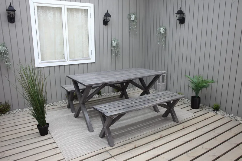 Scottsdale Matbord Utomhus 150 cm Shabby Chic - KWA - Utemöbler - Trädgårdsbord & Utebord - Matbord ute