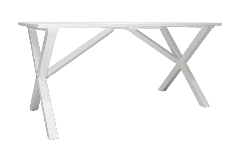 SCOTTSDALE Matbord Utomhus 150 cm Vit - Utemöbler - Trädgårdsbord & Utebord - Matbord ute