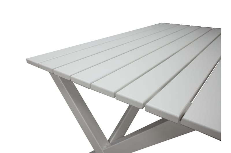 SCOTTSDALE Matbord Utomhus 150 cm Vit - Utemöbler - Trädgårdsbord & Utebord - Matbord ute