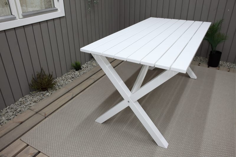 Scottsdale Matbord Utomhus 150x77 cm Vit - KWA - Utemöbler - Trädgårdsbord & Utebord - Matbord ute