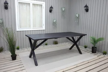 Scottsdale Matbord Utomhus 190 cm Svart - KWA - Utemöbler - Trädgårdsbord & Utebord - Matbord ute