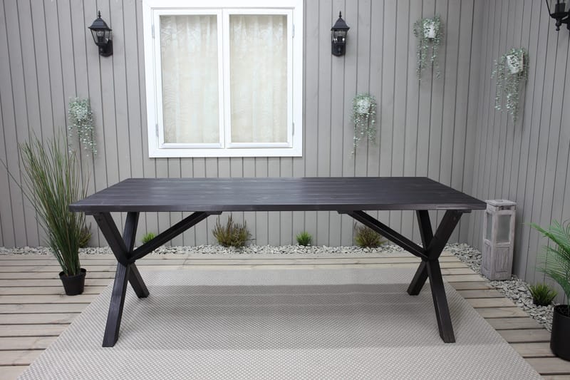 Scottsdale Matbord Utomhus 190 cm Svart - KWA - Utemöbler - Trädgårdsbord & Utebord - Matbord ute