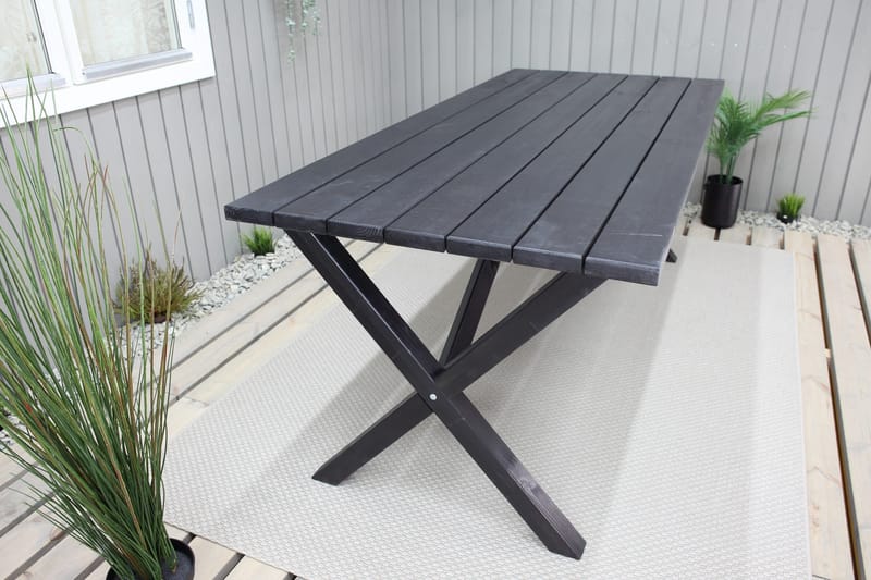Scottsdale Matbord Utomhus 190 cm Svart - KWA - Utemöbler - Trädgårdsbord & Utebord - Matbord ute