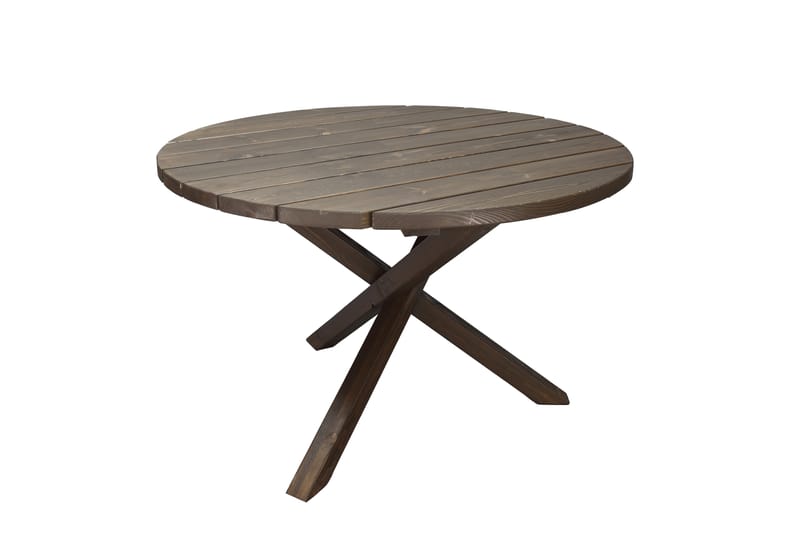 SCOTTSDALE Matbord Utomhus Runt 112 cm Brun - Utemöbler - Trädgårdsbord & Utebord - Matbord ute