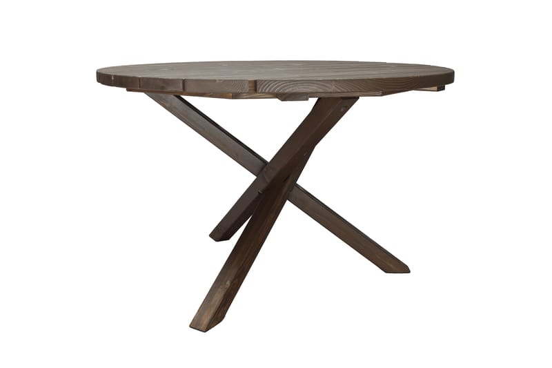 SCOTTSDALE Matbord Utomhus Runt 112 cm Brun - Utemöbler - Trädgårdsbord & Utebord - Matbord ute