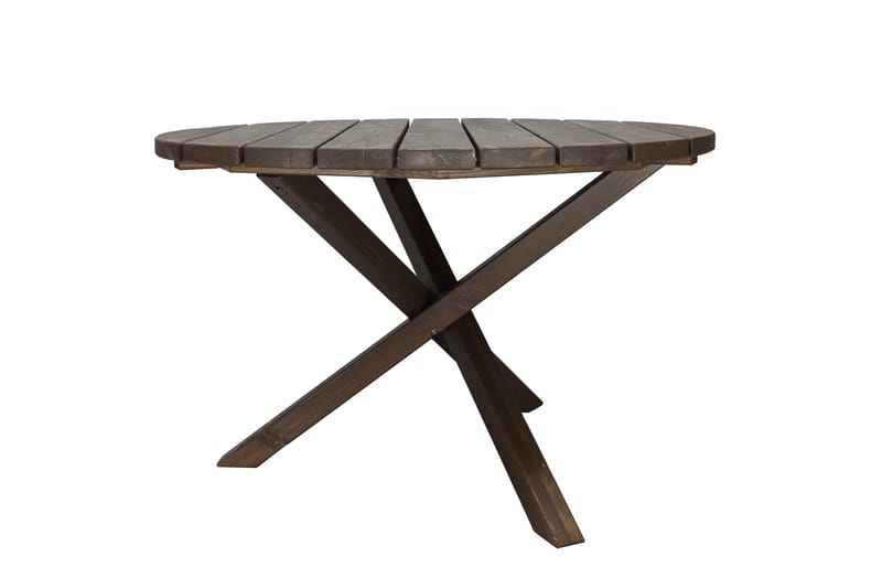 SCOTTSDALE Matbord Utomhus Runt 112 cm Brun - Utemöbler - Trädgårdsbord & Utebord - Matbord ute