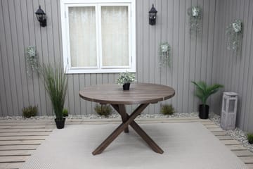 Scottsdale Matbord Utomhus Runt 112 cm - Brun - Utemöbler - Trädgårdsbord & Utebord - Matbord ute