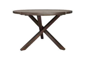 Scottsdale Matbord Utomhus Runt 112 cm - Brun - Utemöbler - Trädgårdsbord & Utebord - Matbord ute