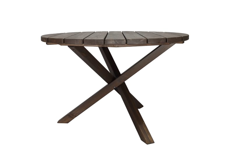 Scottsdale Matbord Utomhus Runt 112 cm - Brun - Utemöbler - Trädgårdsbord & Utebord - Matbord ute