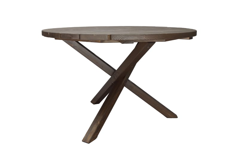 Scottsdale Matbord Utomhus Runt 112 cm - Brun - Utemöbler - Trädgårdsbord & Utebord - Matbord ute