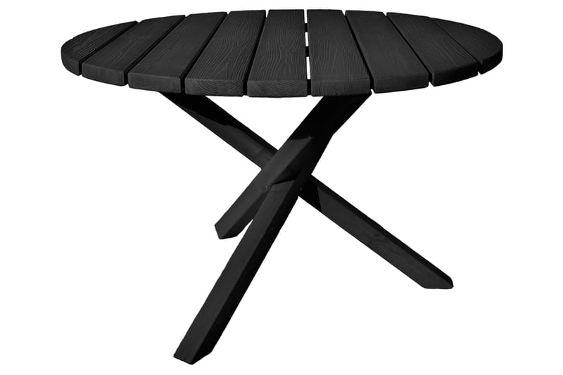 SCOTTSDALE Matbord Utomhus Runt 112 cm Kaffesvart - Utemöbler - Trädgårdsbord & Utebord - Matbord ute