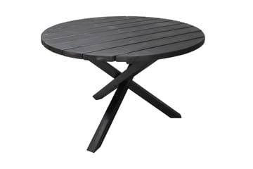 SCOTTSDALE Matbord Utomhus Runt 112 cm Kaffesvart