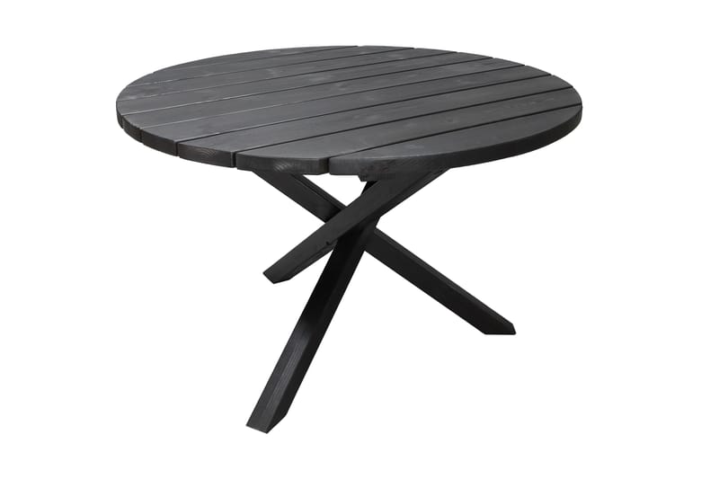SCOTTSDALE Matbord Utomhus Runt 112 cm Kaffesvart - Utemöbler - Trädgårdsbord & Utebord - Matbord ute