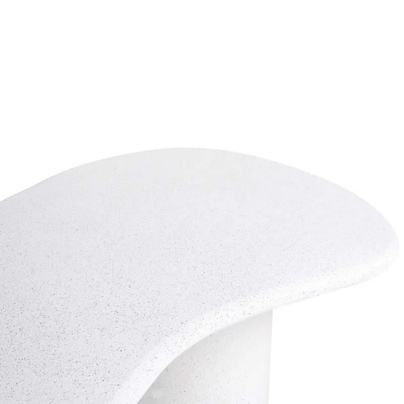 Matbord utomhus Sirmione 200 cm Terrazzoeffekt - Vit - Utemöbler - Trädgårdsbord & Utebord - Matbord ute