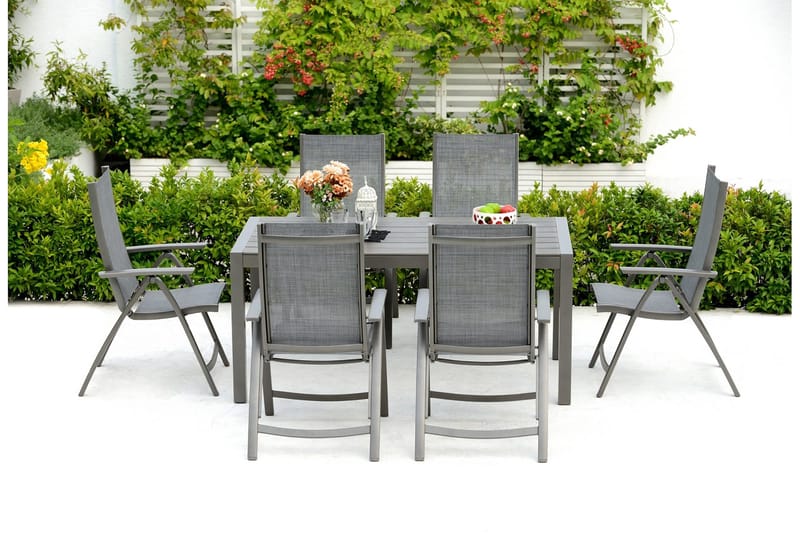 Solana Matbord Utomhus 160 cm - Grå - Utemöbler - Trädgårdsbord & Utebord - Matbord ute