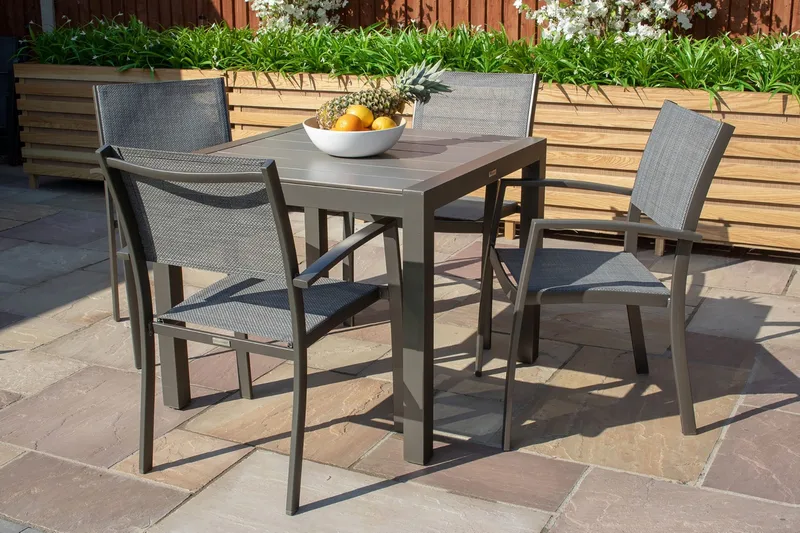 Solana Matbord Utomhus 88 cm - Grå - Utemöbler - Trädgårdsbord & Utebord - Matbord ute