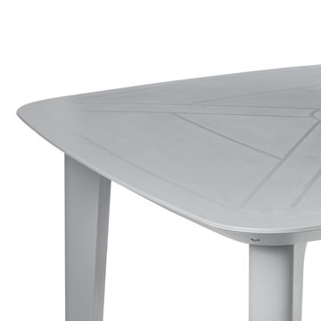 Matbord utomhus Sorico 86 cm 86 cm - Grå - Utemöbler - Trädgårdsbord & Utebord - Matbord ute
