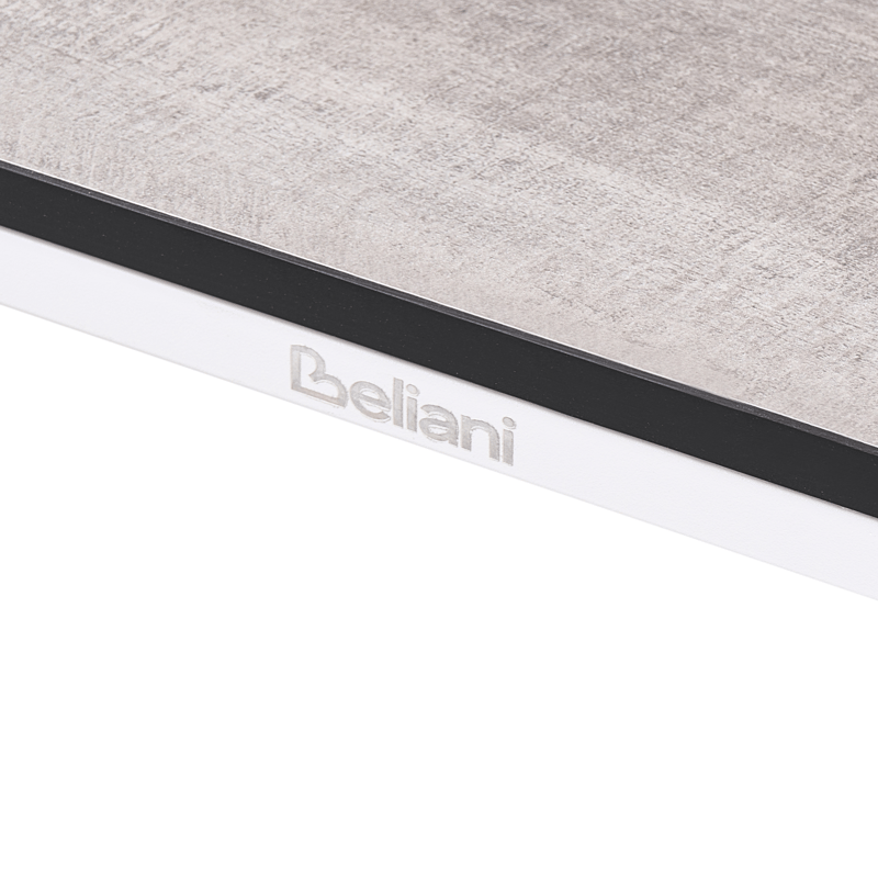 Matbord utomhus Sovareto 90x180 cm Imitation Av Trä - Grå/Vit - Utemöbler - Trädgårdsbord & Utebord - Matbord ute