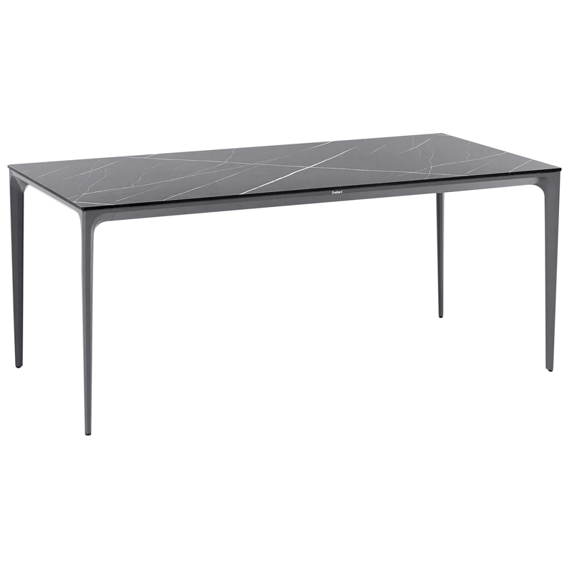 Matbord utomhus Sovareto 90x180 cm Marmoreffekt - Svart/Grå - Utemöbler - Trädgårdsbord & Utebord - Matbord ute