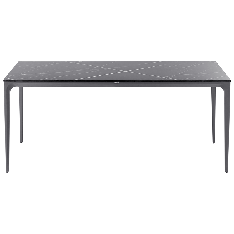 Matbord utomhus Sovareto 90x180 cm Marmoreffekt - Svart/Grå - Utemöbler - Trädgårdsbord & Utebord - Matbord ute
