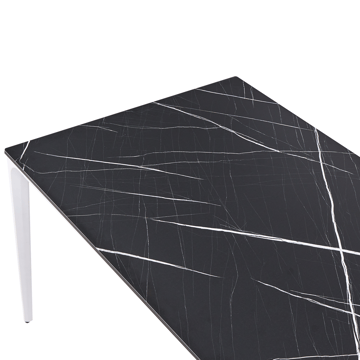 Matbord utomhus Sovareto 90x180 cm Marmoreffekt - Svart/Vit - Utemöbler - Trädgårdsbord & Utebord - Matbord ute