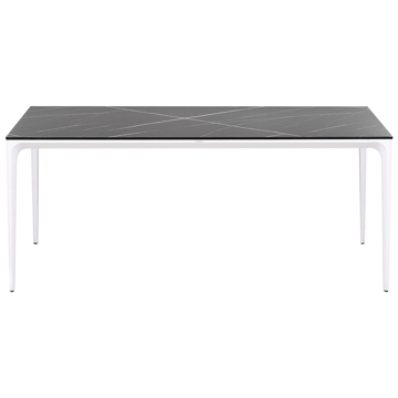Matbord utomhus Sovareto 90x180 cm Marmoreffekt - Svart/Vit - Utemöbler - Trädgårdsbord & Utebord - Matbord ute