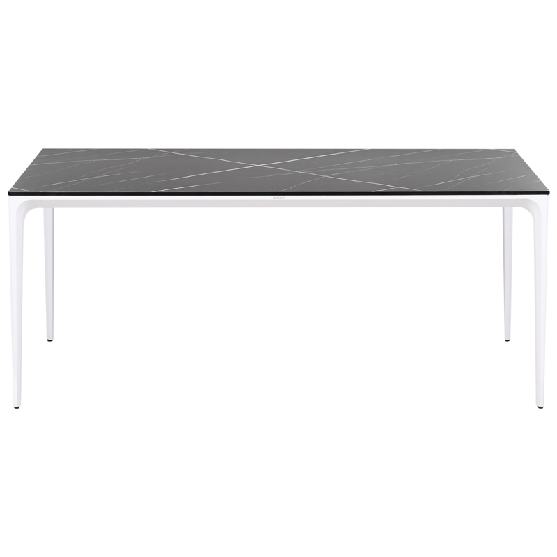 Matbord utomhus Sovareto 90x180 cm Marmoreffekt - Svart/Vit - Utemöbler - Trädgårdsbord & Utebord - Matbord ute