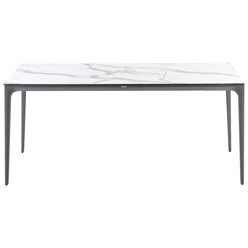 Matbord utomhus Sovareto 90x180 cm Marmoreffekt - Vit/Grå - Utemöbler - Trädgårdsbord & Utebord - Matbord ute