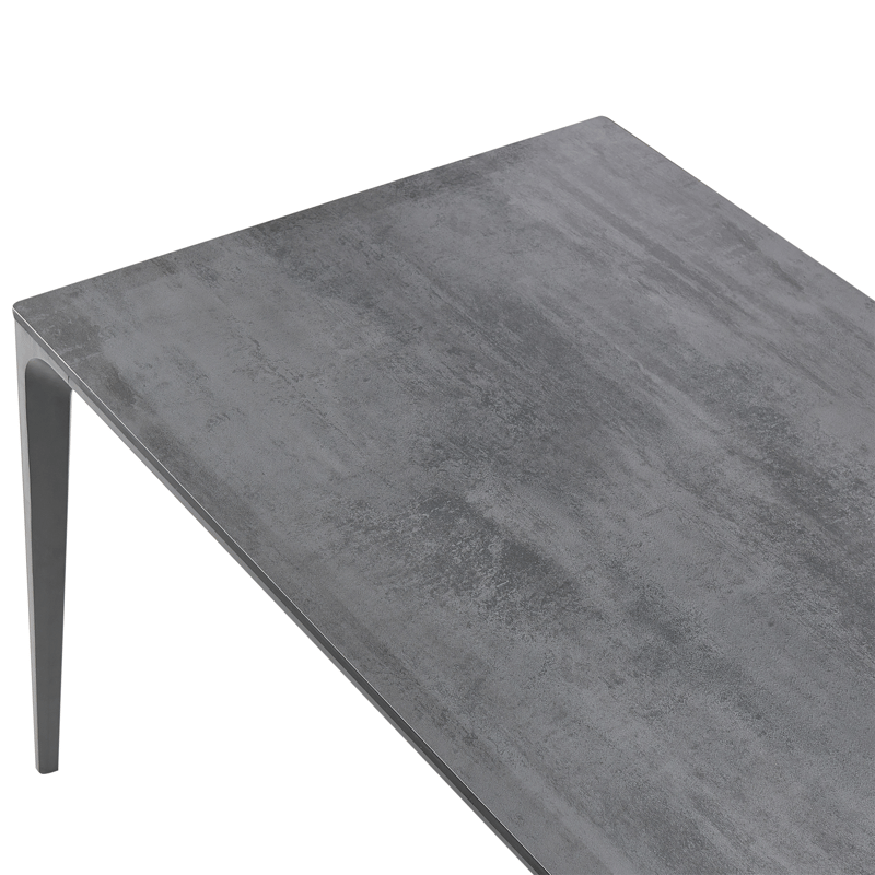 Matbord utomhus Sovareto 90x180 cm Steneffekt - Grå - Utemöbler - Trädgårdsbord & Utebord - Matbord ute