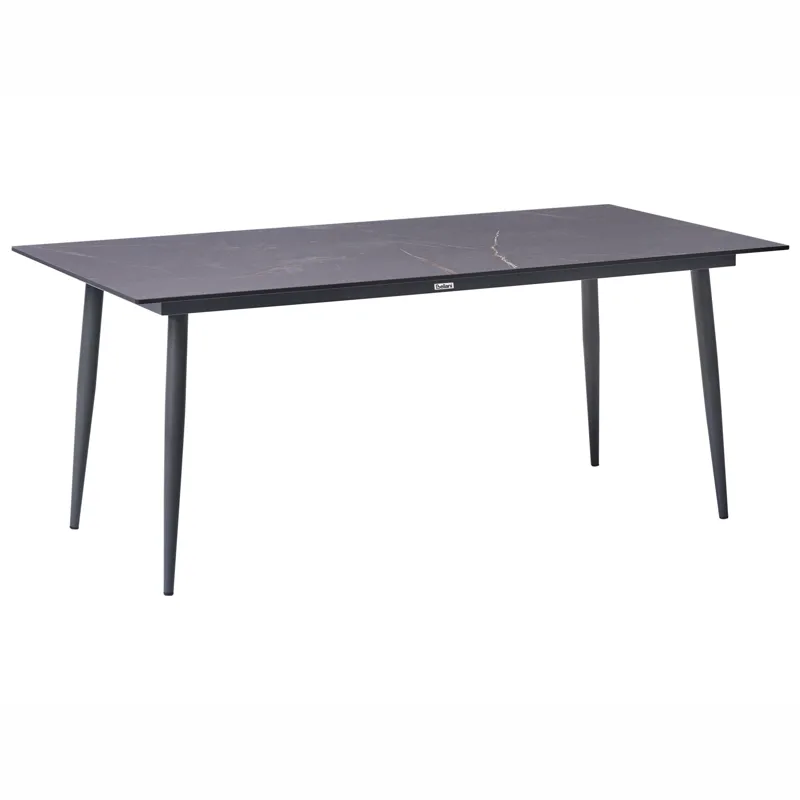 Matbord utomhus Tolentino 90x180 cm Marmoreffekt, Grå