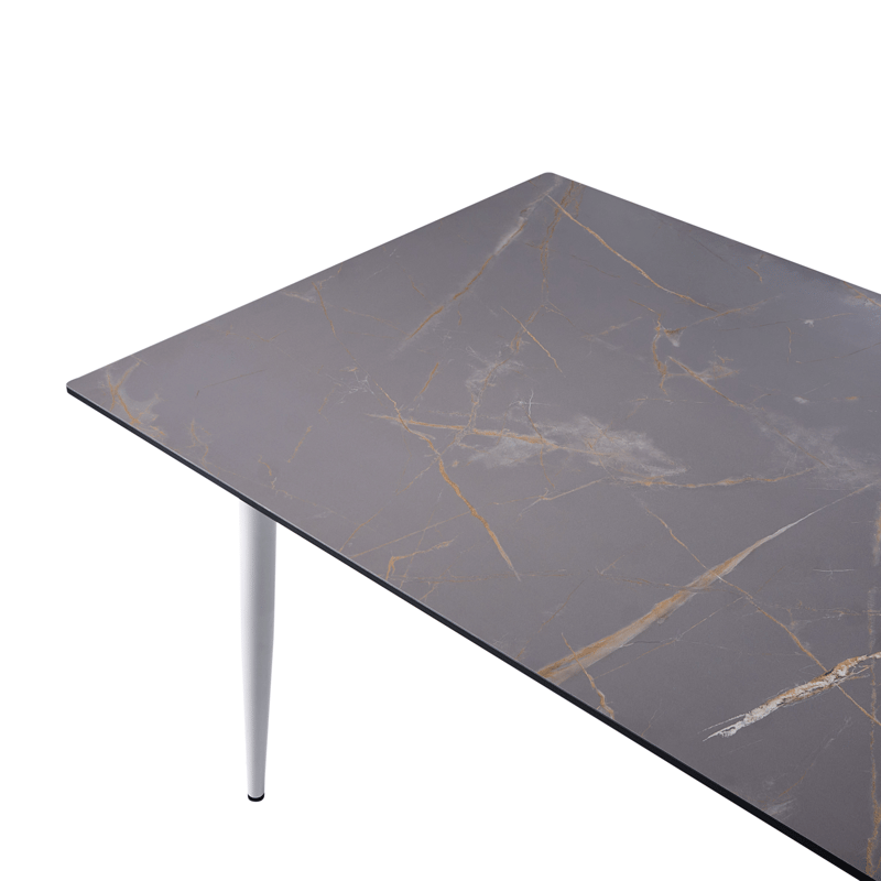 Matbord utomhus Tolentino 90x180 cm Marmoreffekt - Vit/Grå - Utemöbler - Trädgårdsbord & Utebord - Matbord ute