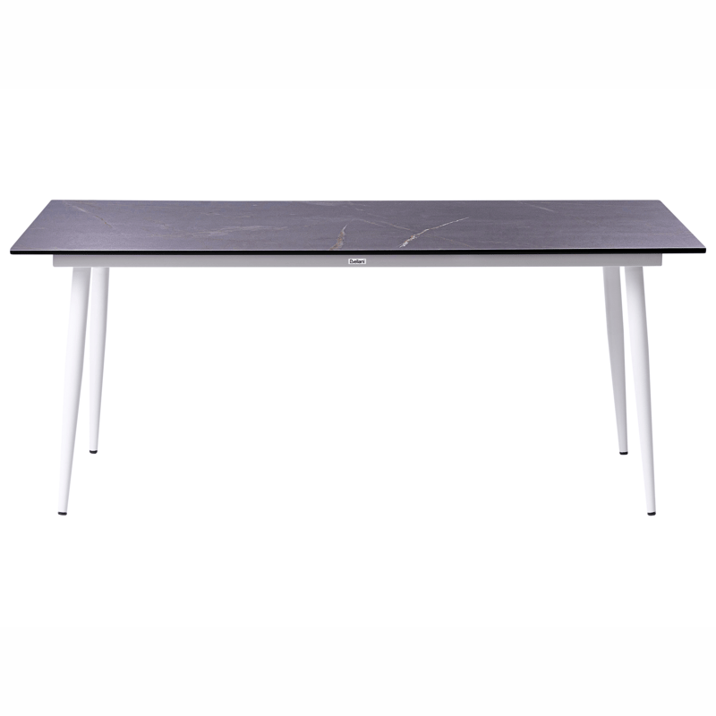 Matbord utomhus Tolentino 90x180 cm Marmoreffekt - Vit/Grå - Utemöbler - Trädgårdsbord & Utebord - Matbord ute