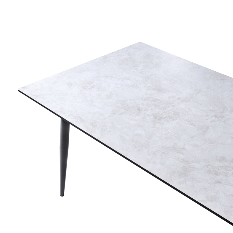 Matbord utomhus Tolentino 90x180 cm Steneffekt - Grå - Utemöbler - Trädgårdsbord & Utebord - Matbord ute
