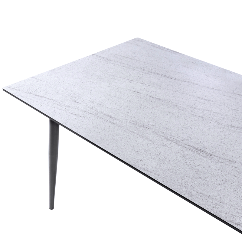 Matbord utomhus Tolentino 90x180 cm Steneffekt - Grå/Beige - Utemöbler - Trädgårdsbord & Utebord - Matbord ute