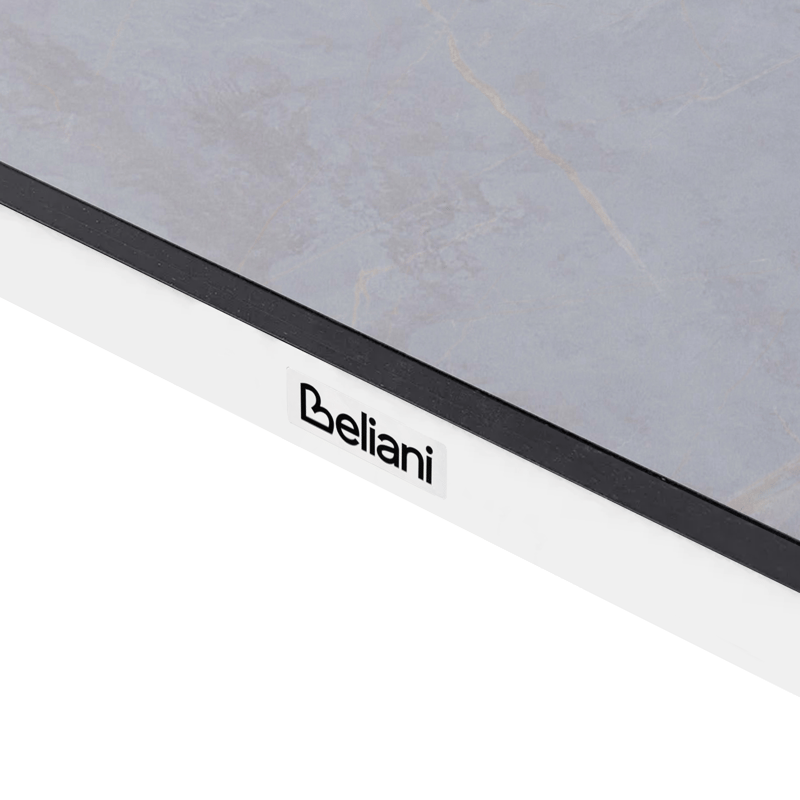 Matbord utomhus Tolentino 90x180 cm Steneffekt - Grå/Vit - Utemöbler - Trädgårdsbord & Utebord - Matbord ute