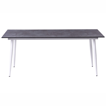 Matbord utomhus Tolentino 90x180 cm Steneffekt - Vit/Grå - Utemöbler - Trädgårdsbord & Utebord - Matbord ute