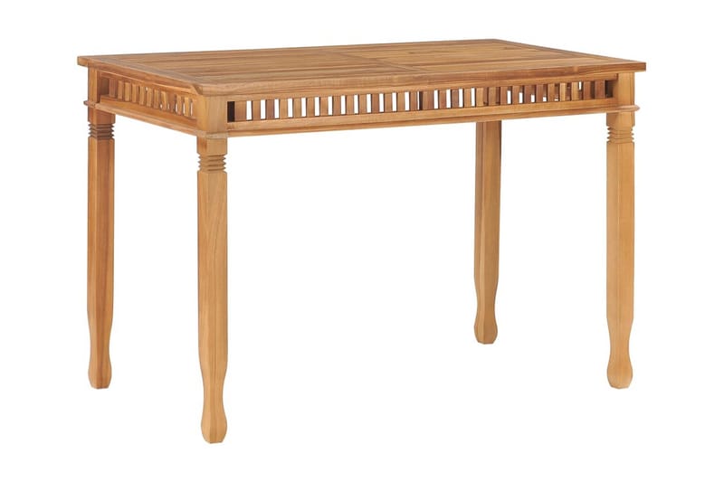 Trädgårdsbord 120x65x80 cm massiv teak - Brun - Utemöbler - Trädgårdsbord & Utebord - Matbord ute