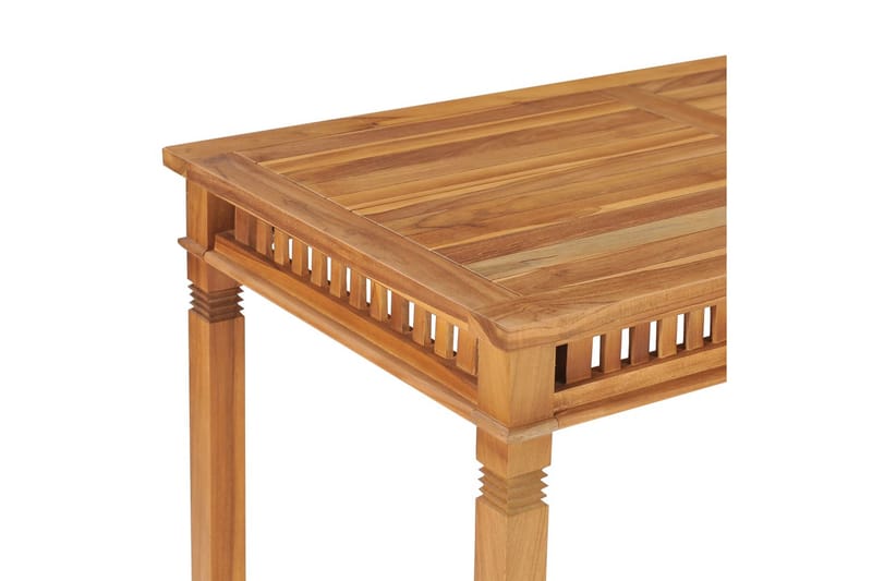 Trädgårdsbord 120x65x80 cm massiv teak - Brun - Utemöbler - Trädgårdsbord & Utebord - Matbord ute