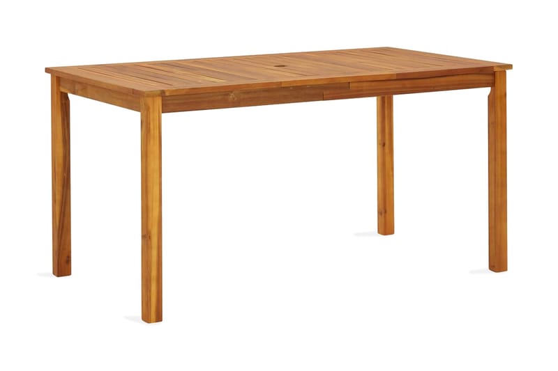 Trädgårdsbord 140x80x74 cm massivt akaciaträ - Brun - Utemöbler - Trädgårdsbord & Utebord - Matbord ute