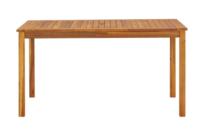 Trädgårdsbord 140x80x74 cm massivt akaciaträ - Brun - Utemöbler - Trädgårdsbord & Utebord - Matbord ute
