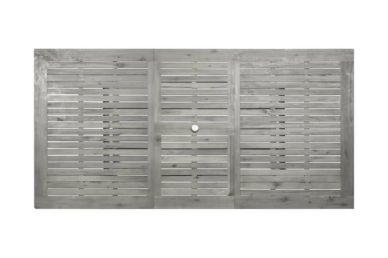 Trädgårdsbord (150-200)x100x75 cm massivt akaciaträ - Grå - Utemöbler - Trädgårdsbord & Utebord - Matbord ute