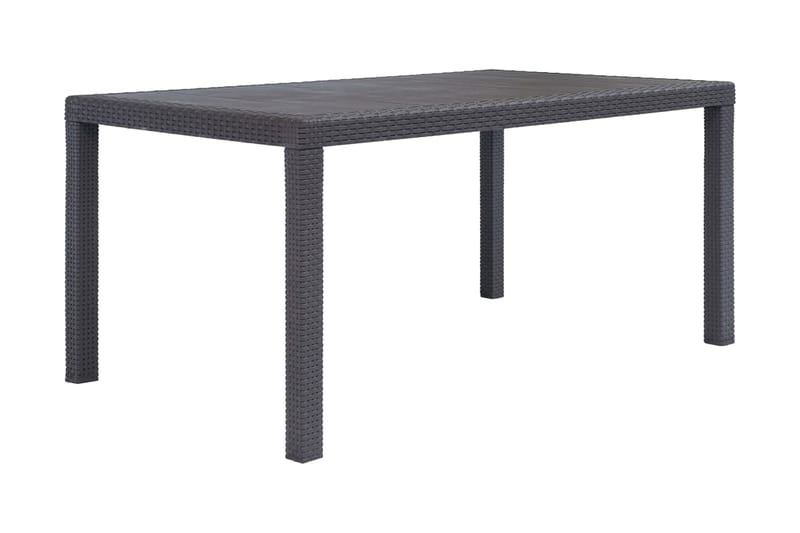 Trädgårdsbord 150x90x72 cm konstrotting brun - Brun - Utemöbler - Trädgårdsbord & Utebord - Matbord ute